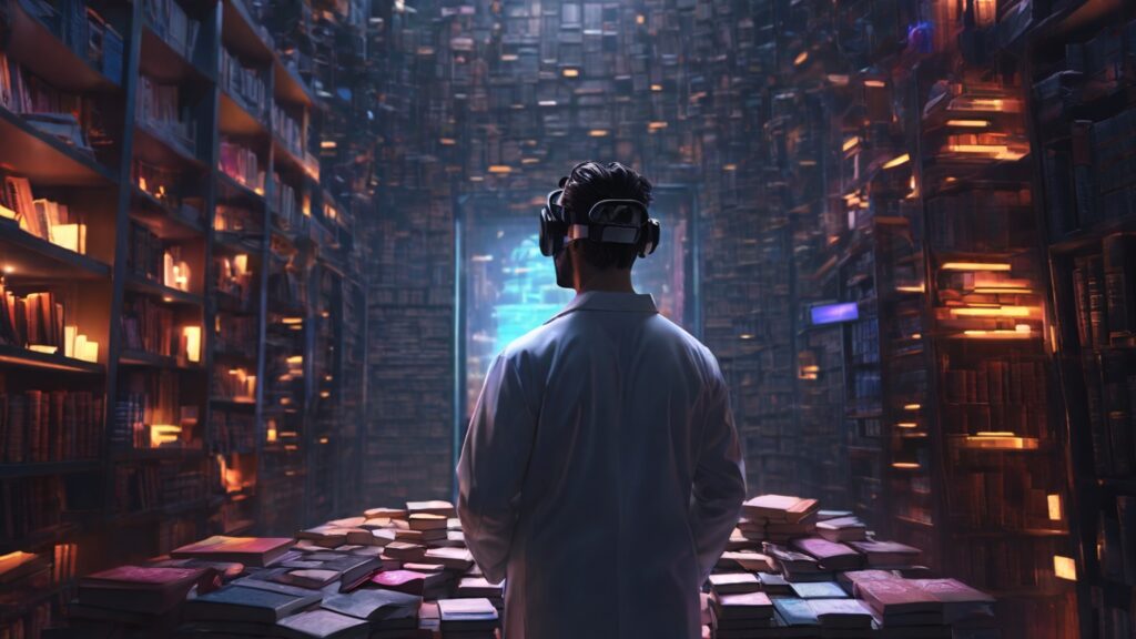 Default_high_quality_illustration_of_a_doctor_staring_into_an_0